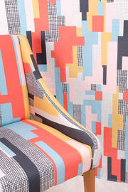 UPHOLSTERY FABRIC SWATCH Memory Code Multi-Colored Upholstery Fabric Swatch