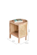 BEDSIDE TABLE Mod Wicker Bedside Table (Natural)