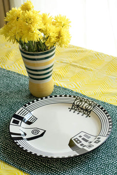 Mombaye City Ceramic Dinner Plate