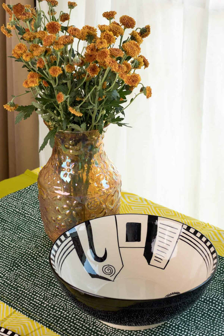 BOWL Mombaye City Large Round Bowl (Black)