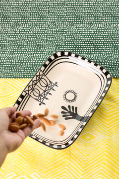 Mombaye City Ceramic Snack Tray