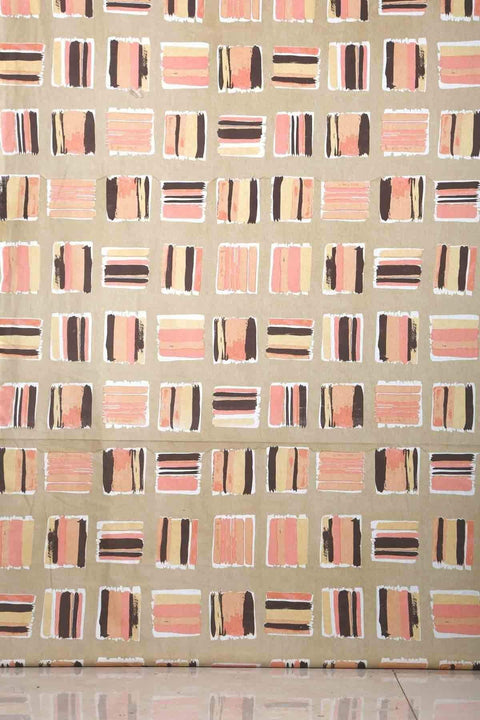 COTTON FABRIC AND CURTAINS Mombaye Cotton Fabric And Curtains (Sand)