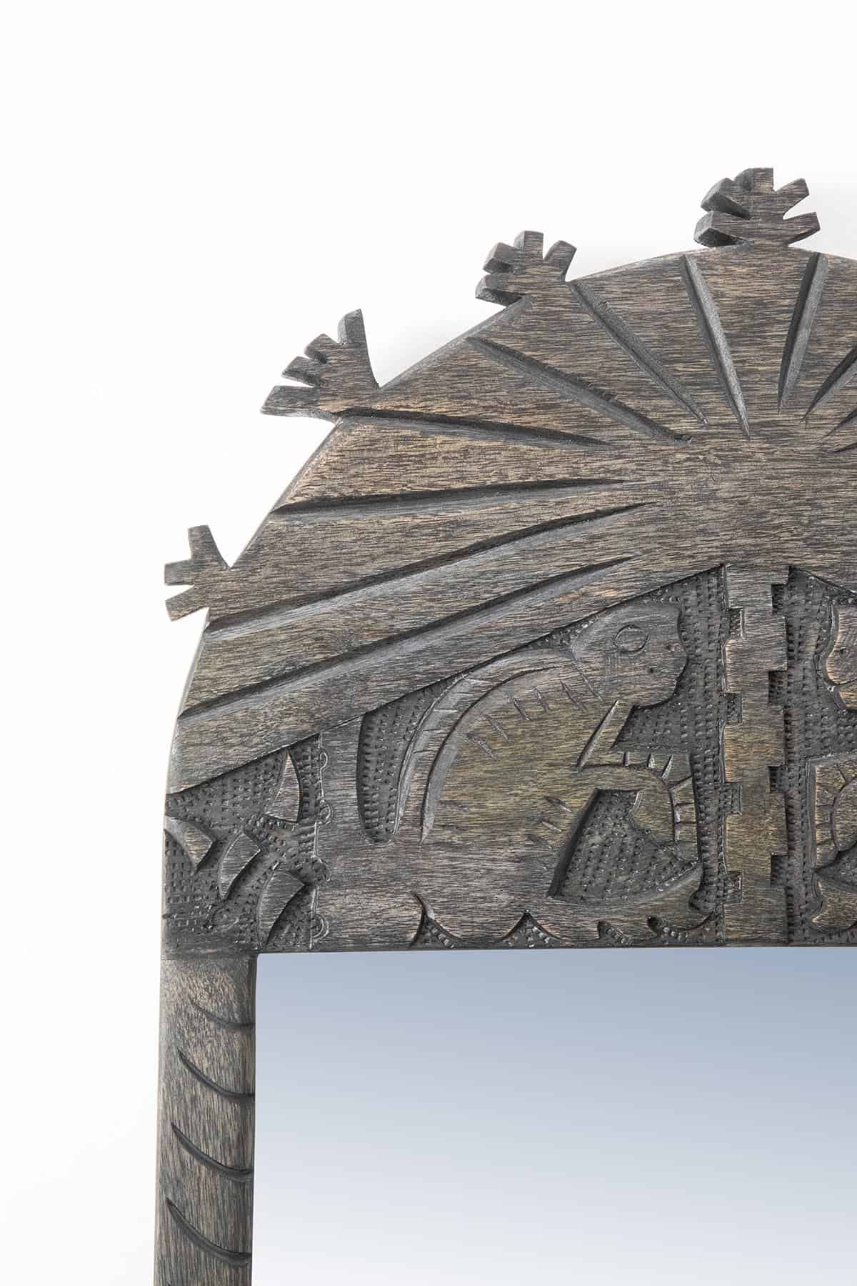 MIRROR Monkii Palm Mirror (Slatty Beige)