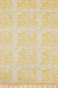UPHOLSTERY FABRIC One Way Street Yellow Upholstery Fabric