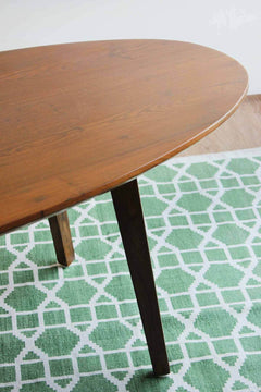 COFFEE TABLE Oval Coffee Table (Teak Wood)