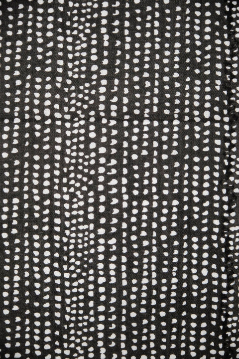 COTTON FABRIC AND CURTAINS SWATCH Palash Dottos (Grey) Cotton Fabric Swatch
