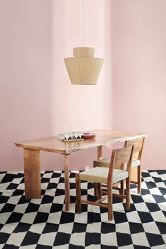 Palisaded Acacia Wood Dining Table