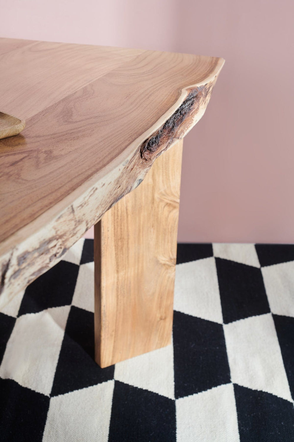 DINING TABLE Palisaded Dining Table (Acacia Wood)