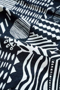 UPHOLSTERY FABRIC Patchwork Upholstery Fabric (Black/White)