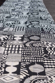 UPHOLSTERY FABRIC Patchwork Upholstery Fabric (Black/White)