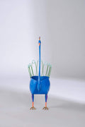 PLANT POTS Percy The Peacock Metal Planter
