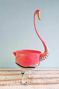 PLANT POTS Pinky The Flamingo Metal Planter (Coral)