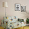 Retro Button Down Sofa in Elae Grey Fabric