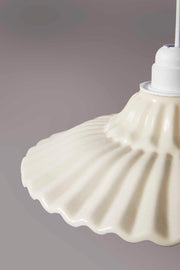 PENDANT LIGHTING Ribbed Ceramic Pendant  (Lavender Ombre)