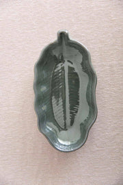 PLATTER Sal Leaf Oval Platter (Sage)