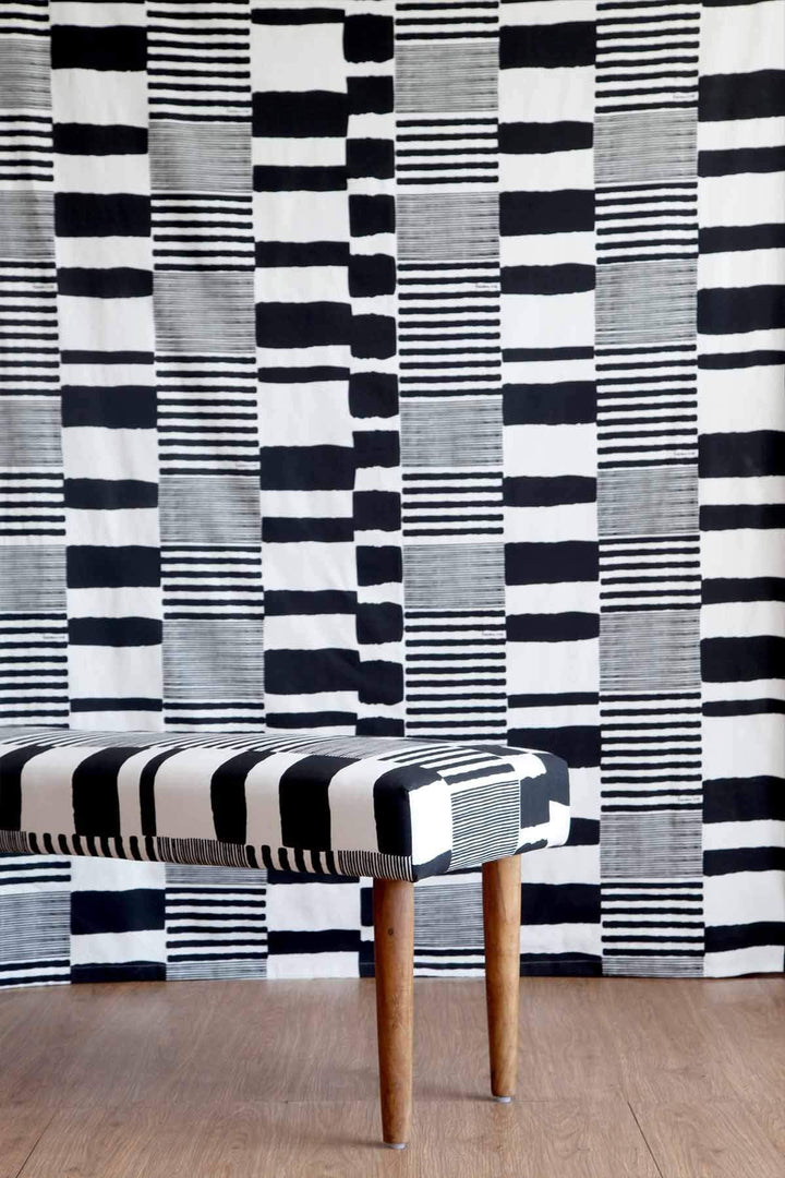 UPHOLSTERY FABRIC Salaka Upholstery Fabric (Black/White)
