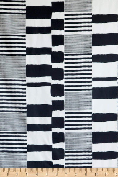 UPHOLSTERY FABRIC SWATCH Salaka Upholstery Fabric (Black/White) Swatch