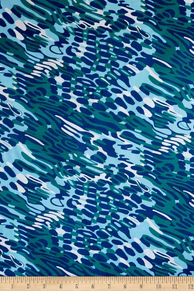 UPHOLSTERY FABRIC SWATCH Secret Pool Upholstery Fabric (Blue) Swatch