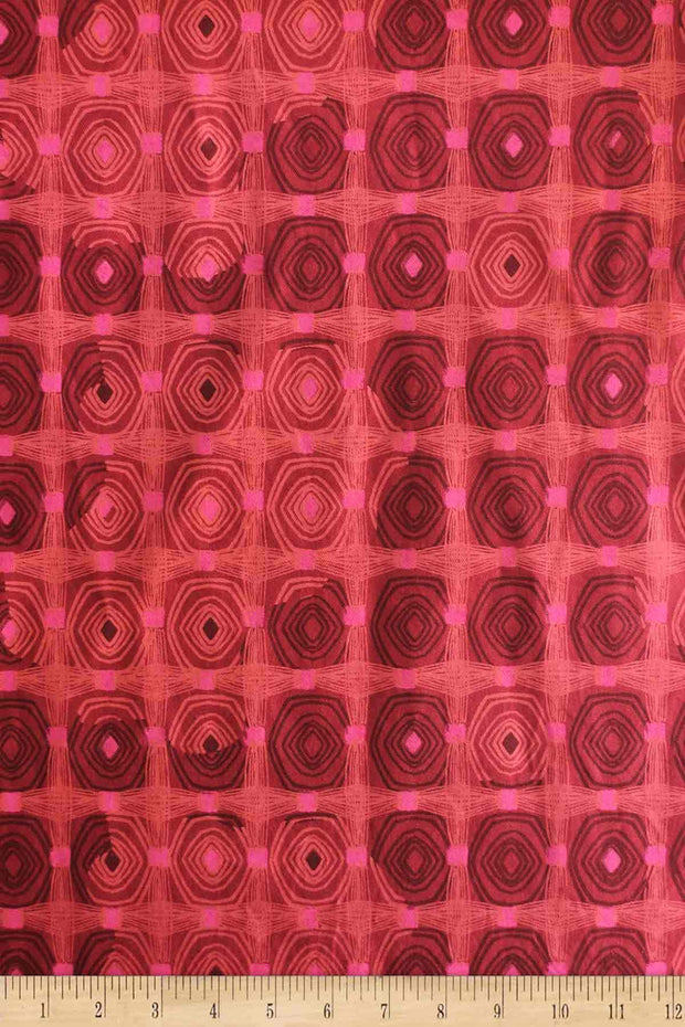 UPHOLSTERY FABRIC Sej Deep Red Upholstery Fabric