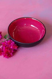 BOWL Semanae Serving Bowl (Pink/Matt Black)