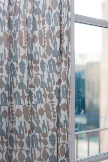 SHEER FABRIC AND CURTAINS Senhur Sheer Fabric And Curtains (Light Pink/Gre)