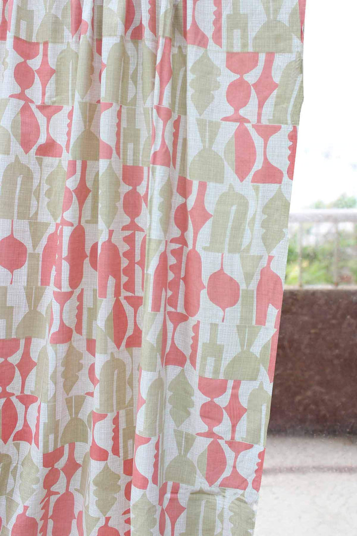 COTTON FABRIC AND CURTAINS Senhur Cotton Fabric And Curtains (Peach)