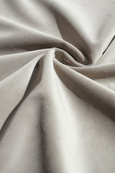 UPHOLSTERY FABRIC Silver Velvet Upholstery Fabric