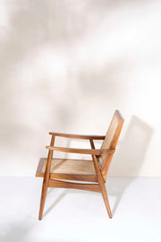 ARMCHAIR Sinni Single Seater Wicker Chair (Teak Wood)