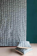 COTTON FABRIC AND CURTAINS Sky Scaper Cotton Fabric And Curtains (Smoky Teal)