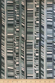 COTTON FABRIC AND CURTAINS Sky Scaper Cotton Fabric And Curtains (Smoky Teal)