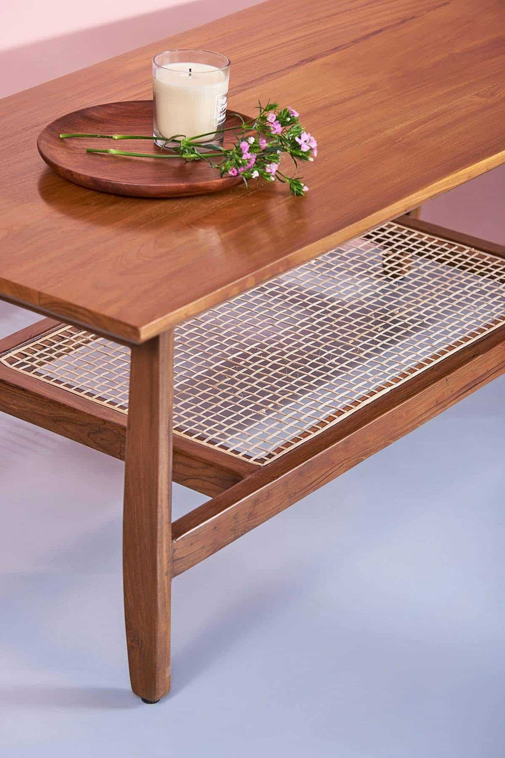 COFFEE TABLE Sleek Coffee Table (Teak Wood)