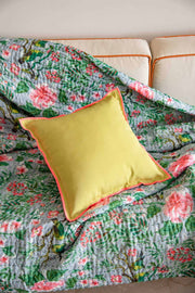 PRINTED CUSHIONS Solid Soft Lime (41 CM X 41 CM) Cushion Cover