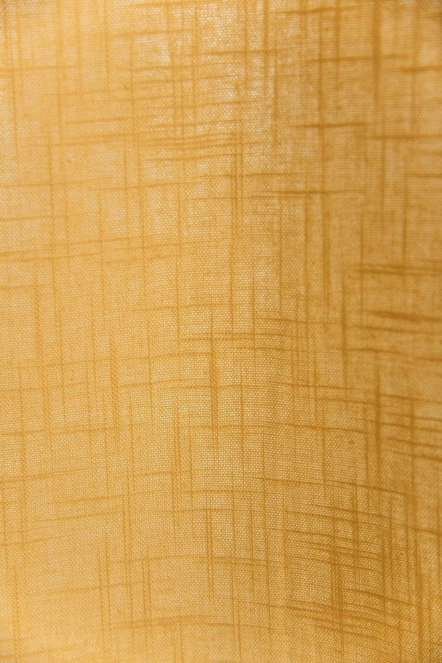 SHEER FABRIC AND CURTAINS SWATCH Solid Mustard Sheer Fabric Swatch