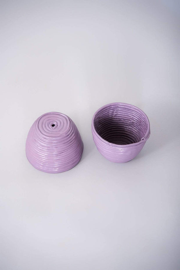 PLANT POTS Recycled Mauve Small Planter (Set Of 2)