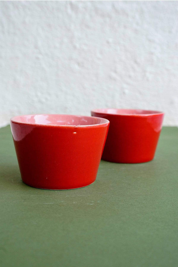 BOWL Solid Red/Pink Mixer Bowl (Set Of 4)