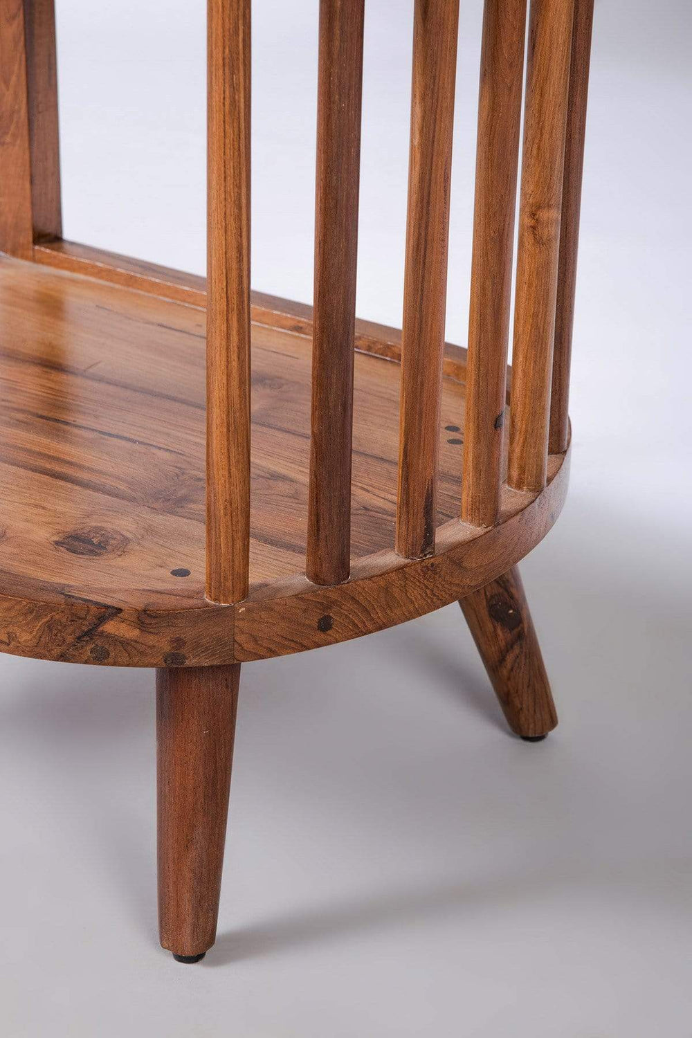 BEDSIDE TABLE Spindle Teakwood Bedside Table