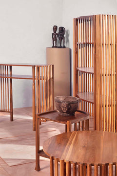 TROLLEY Spindle Teakwood Trolley