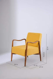 ARMCHAIR Sway Accent Chair (Teak Wood)