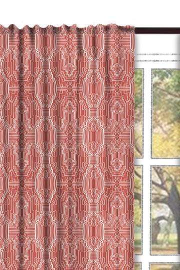 COTTON FABRIC AND CURTAINS SWATCH Taram Cotton Fabric And Curtains (Pink) Swatch