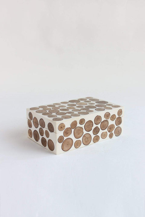 BOX Tree Rings Box (Black  White)