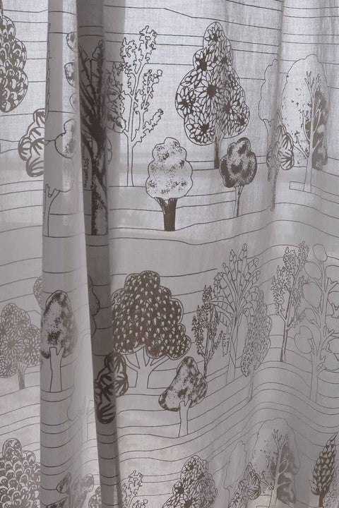 SHEER FABRIC AND CURTAINS SWATCH Treeline Khadi Sheer Fabric And Curtains Swatch