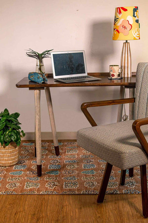 Buy Trestle Table Mango Wood Study Table (Natural) Online | Freedomtree.in