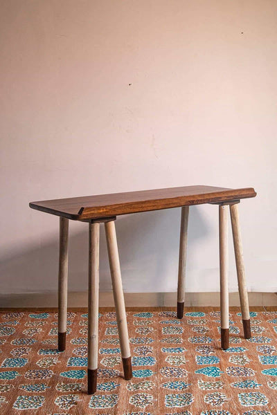 Buy Trestle Table Mango Wood Study Table (Natural) Online | Freedomtree.in