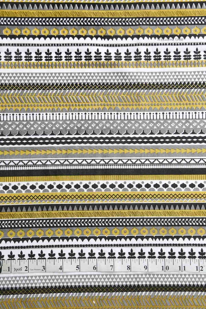 COTTON FABRIC AND CURTAINS Valli Cotton Fabric And Curtains (Grey)