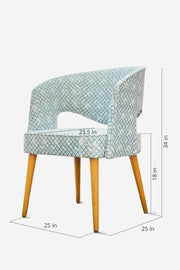 ARMCHAIR Wave Accent Chair (Teak Wood)