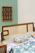 BED Wicker And Teak Wood Bed