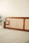 BED Wicker And Teak Wood Bed