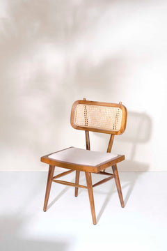 DINING CHAIR Wicker Dining Chair (Teak Wood)