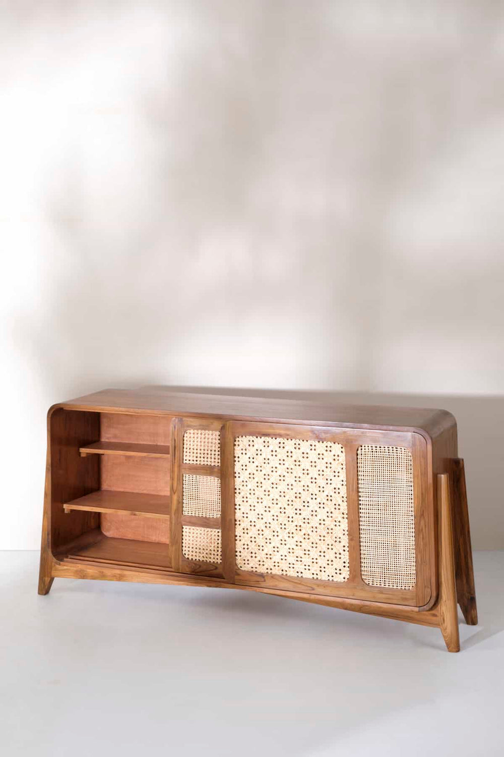 SIDEBOARD Wicker Sideboard (Teak Wood)