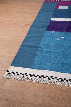WOVEN RUG Window In The Sky Woven Rug (Multi-Colored)